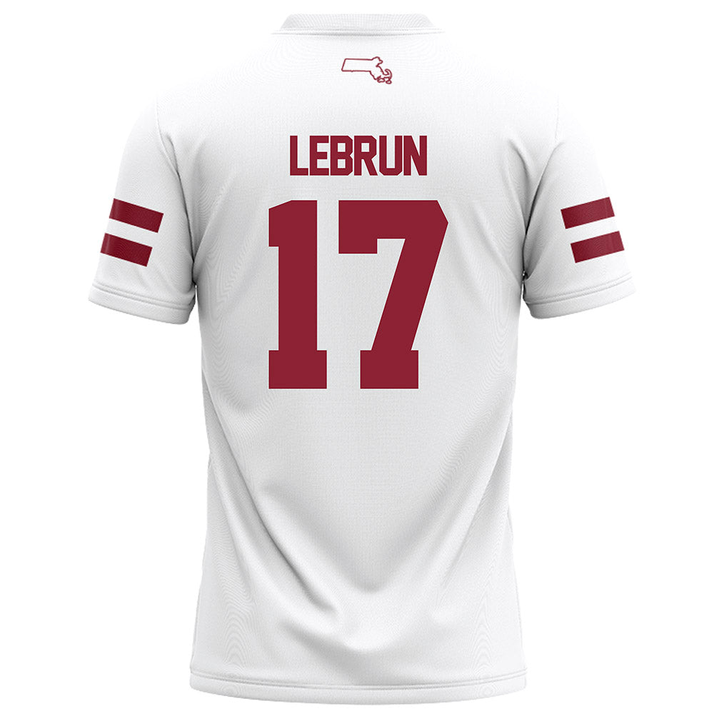 UMass - NCAA Football : Christian LeBrun - White Football Jersey