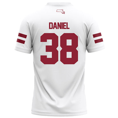 UMass - NCAA Football : Zeraun Daniel - White Football Jersey-1