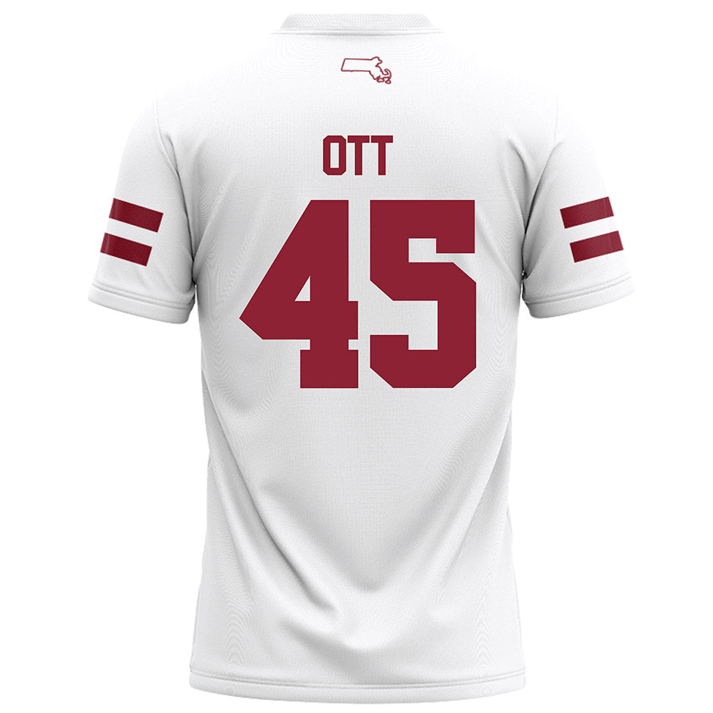 UMass - NCAA Football : Kyle Ott - White Football Jersey