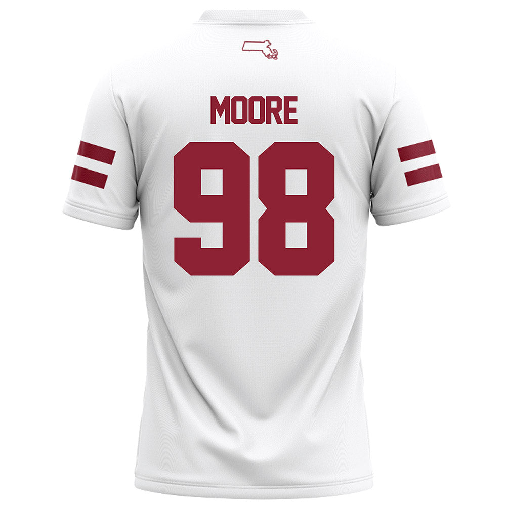 UMass - NCAA Football : Riley Moore - White Football Jersey