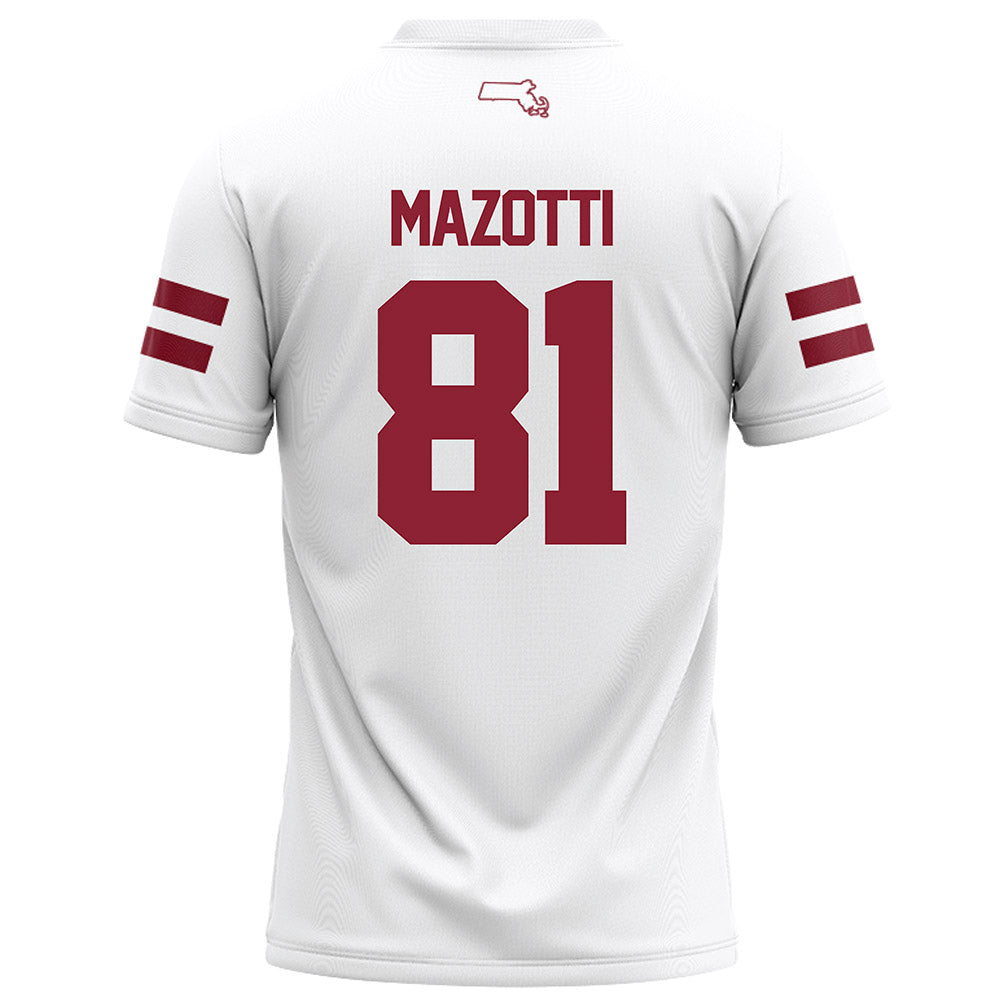 UMass - NCAA Football : Dominick Mazotti - White Football Jersey