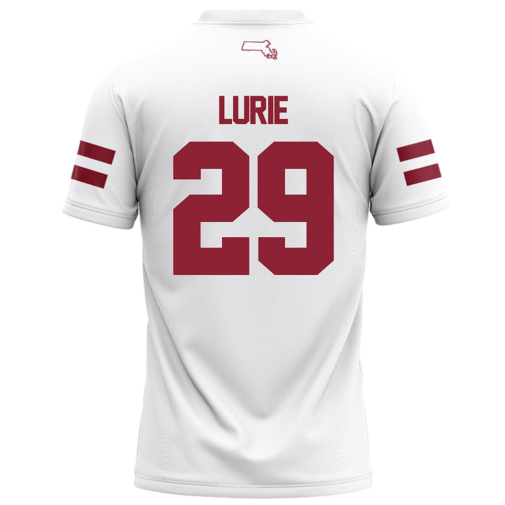 UMass - NCAA Football : Jacob Lurie - White Football Jersey