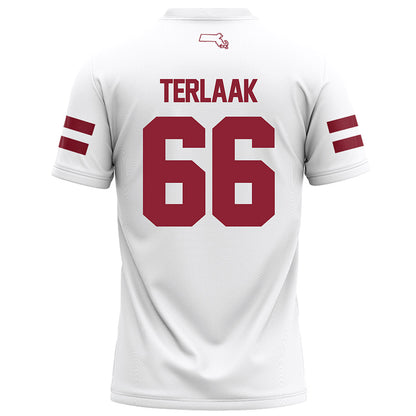 UMass - NCAA Football : Wyatt Terlaak - White Football Jersey