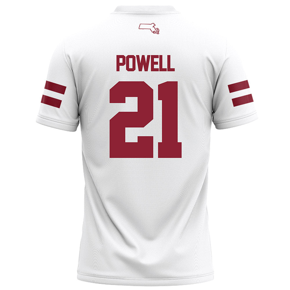 UMass - NCAA Football : Te'Rai Powell - White Football Jersey