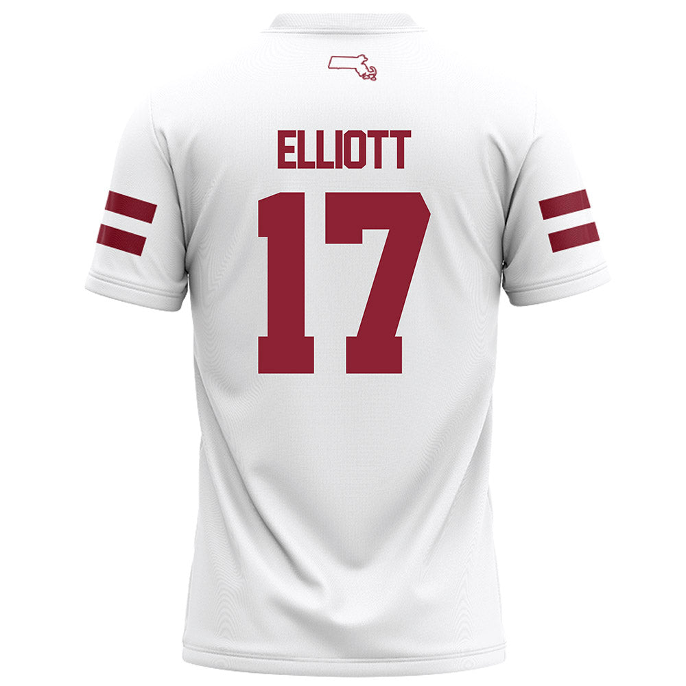 UMass - NCAA Football : Dallas Elliott - White Football Jersey