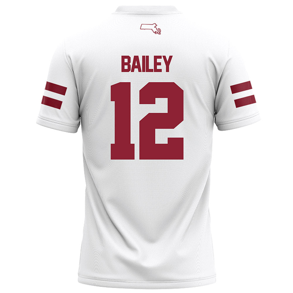 UMass - NCAA Football : Brennen Bailey - White Football Jersey