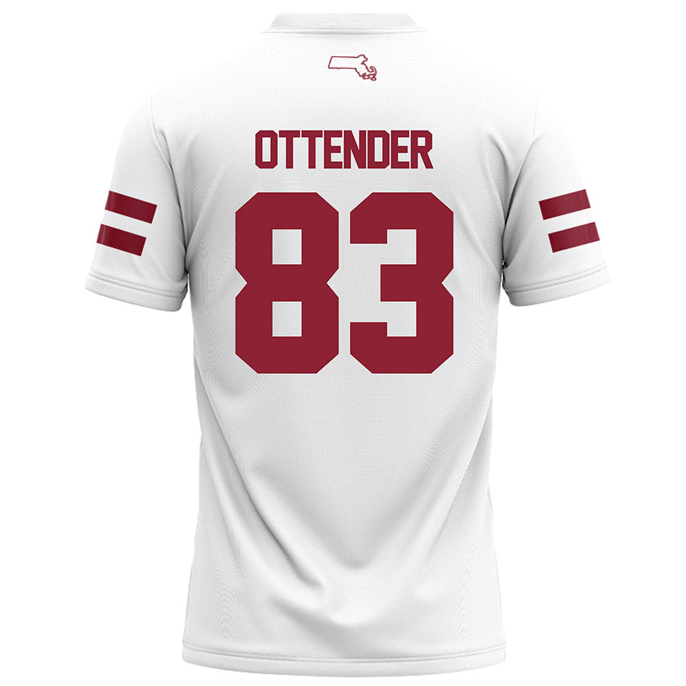 UMass - NCAA Football : Eric Ottender - White Football Jersey