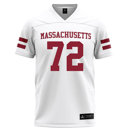 UMass - NCAA Football : Ethan Mottinger - White Football Jersey