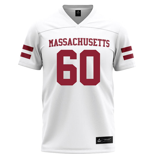 UMass - NCAA Football : Josh Atwood - White Football Jersey