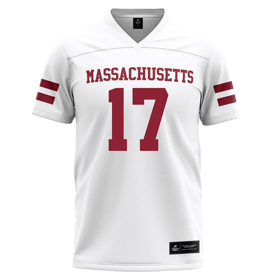 UMass - NCAA Football : Christian LeBrun - White Football Jersey