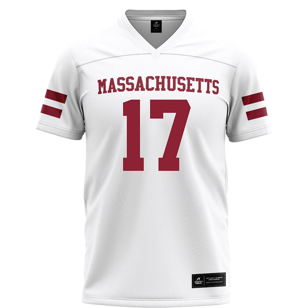 UMass - NCAA Football : Dallas Elliott - White Football Jersey