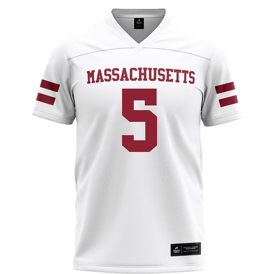 UMass - NCAA Football : Ahmad Haston - White Football Jersey