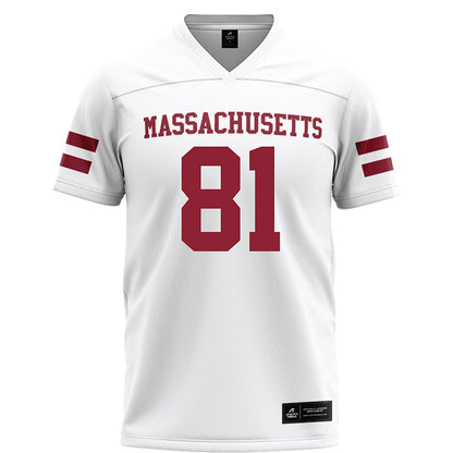 UMass - NCAA Football : Dominick Mazotti - White Football Jersey