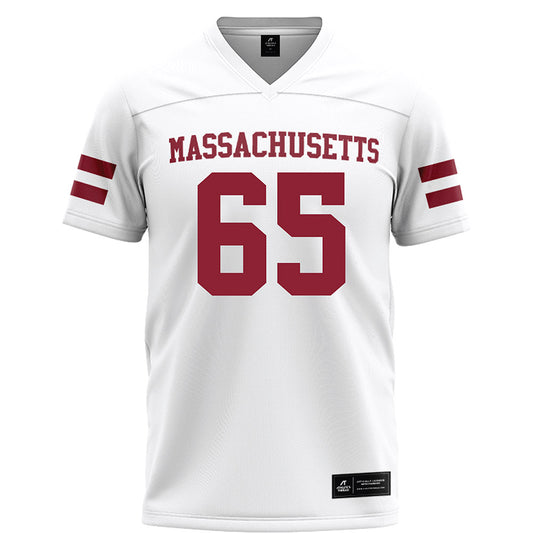 UMass - NCAA Football : Luke Painton - White Football Jersey