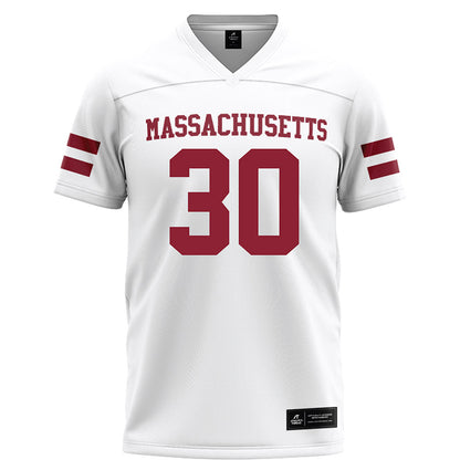 UMass - NCAA Football : Donovan Dyson - White Football Jersey