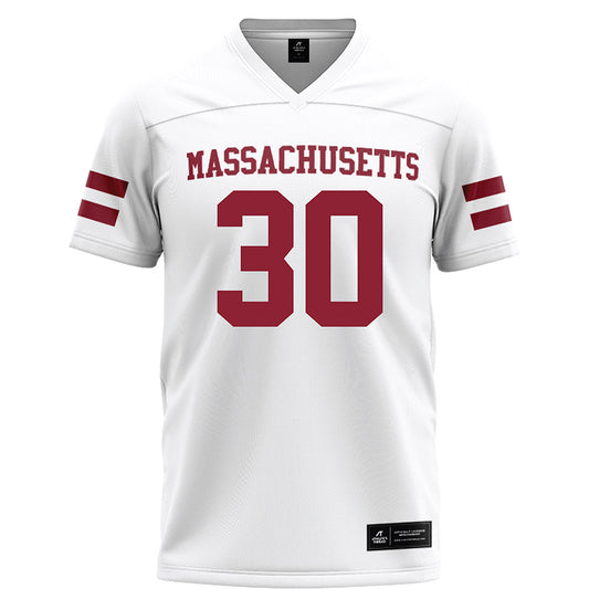 UMass - NCAA Football : Donovan Dyson - White Football Jersey