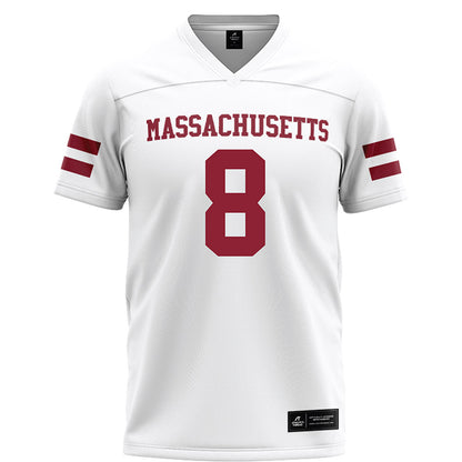 UMass - NCAA Football : AJ Hairston - White Football Jersey