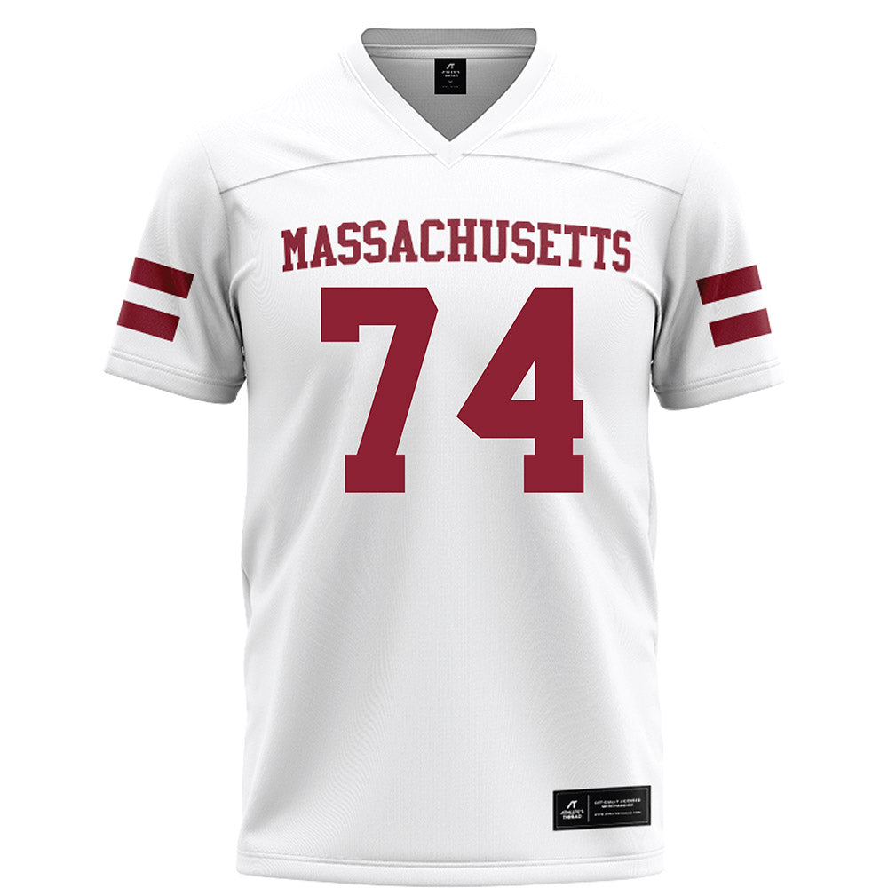 UMass - NCAA Football : William Jones Jr - White Football Jersey