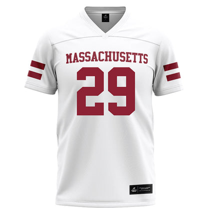 UMass - NCAA Football : Jacob Lurie - White Football Jersey