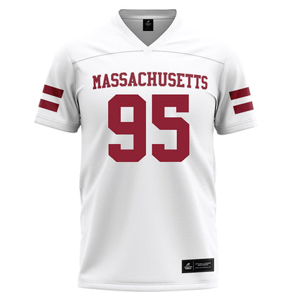 UMass - NCAA Football : CJ Kolodziey - White Football Jersey