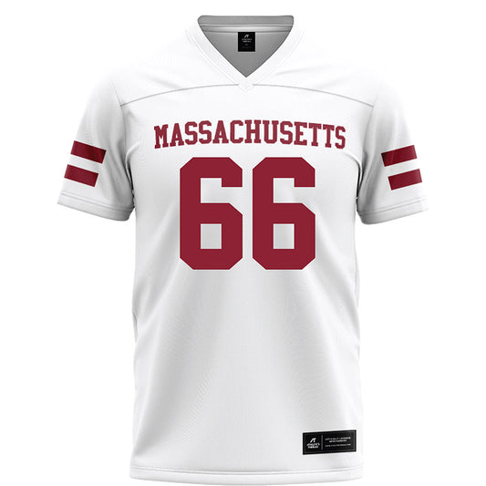 UMass - NCAA Football : Wyatt Terlaak - White Football Jersey