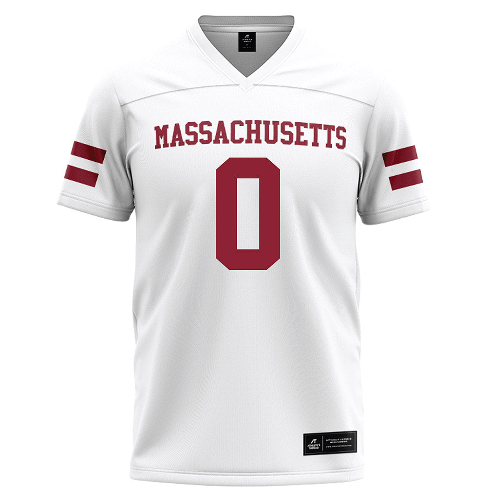 UMass - NCAA Football : Derrieon Craig - White Football Jersey-0