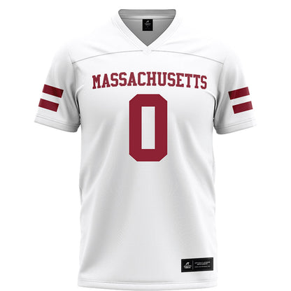 UMass - NCAA Football : Derrieon Craig - White Football Jersey-0