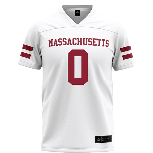 UMass - NCAA Football : Derrieon Craig - White Football Jersey-0