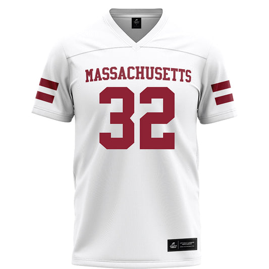 UMass - NCAA Football : Jose Touron - White Football Jersey