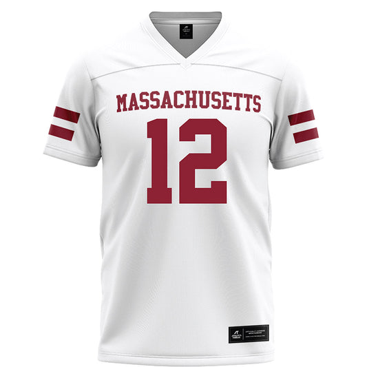 UMass - NCAA Football : Sam Staruch - White Football Jersey