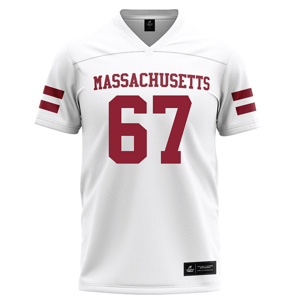 UMass - NCAA Football : Cole Erickson - White Football Jersey