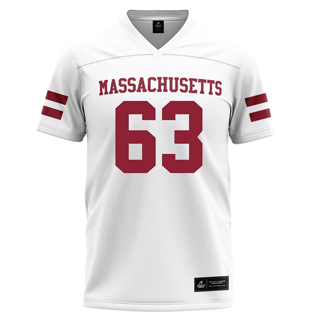 UMass - NCAA Football : Brayden Rohme - White Football Jersey