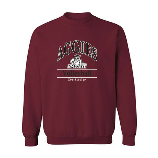NMSU - NCAA Women's Volleyball : Zoe Ziegler - Classic Fashion Shersey Crewneck Sweatshirt-0