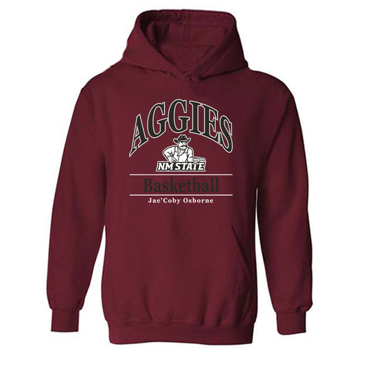 NMSU - NCAA Men's Basketball : Jae'Coby Osborne - Classic Fashion Shersey Hooded Sweatshirt