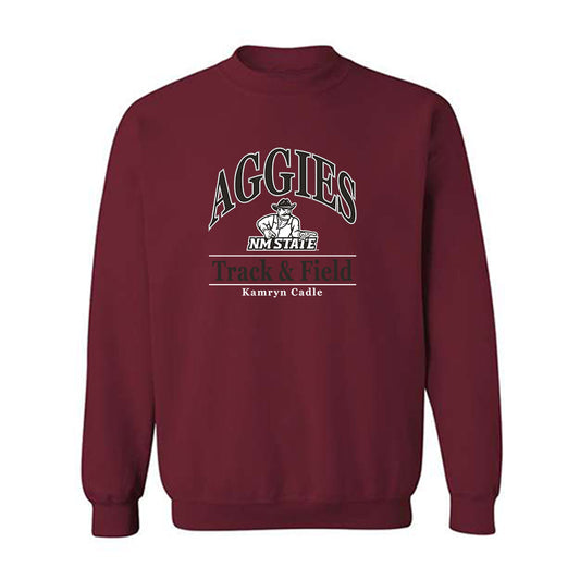 NMSU - NCAA Women's Track & Field : Kamryn Cadle - Classic Fashion Shersey Crewneck Sweatshirt-0