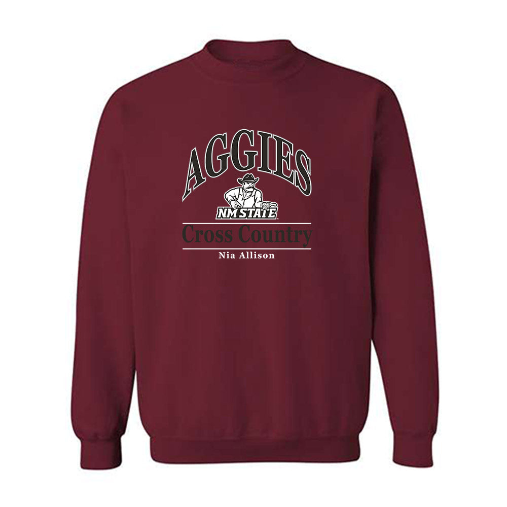 NMSU - NCAA Women's Cross Country : Nia Allison - Classic Fashion Shersey Crewneck Sweatshirt-0