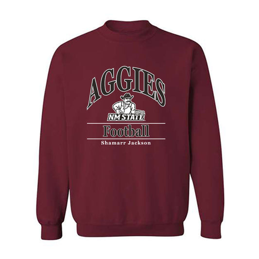 NMSU - NCAA Football : Shamarr Jackson - Classic Fashion Shersey Crewneck Sweatshirt