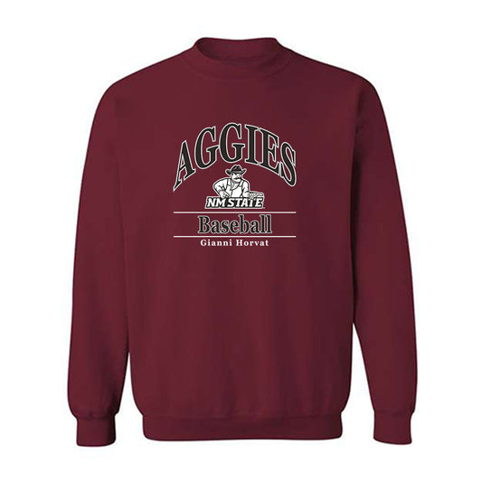 NMSU - NCAA Baseball : Gianni Horvat - Classic Fashion Shersey Crewneck Sweatshirt-0