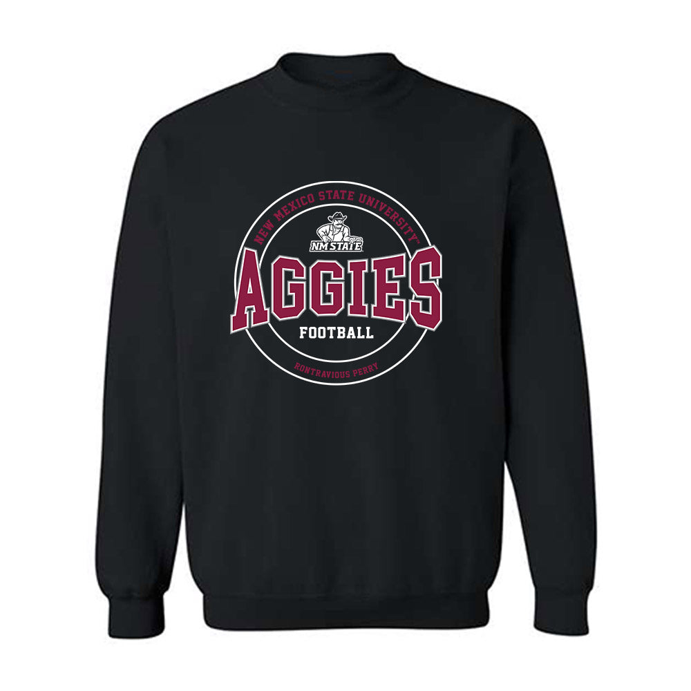 NMSU - NCAA Football : Rontravious Perry - Classic Fashion Shersey Crewneck Sweatshirt