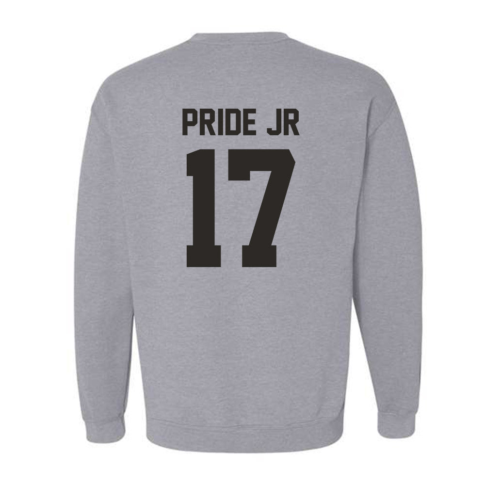 NMSU - NCAA Football : Tj Pride Jr - Classic Fashion Shersey Crewneck Sweatshirt-1