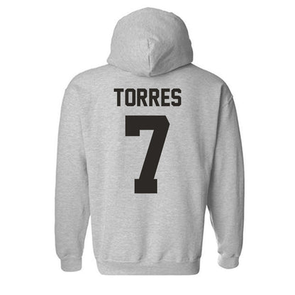NMSU - NCAA Women's Soccer : Andrea Torres - Classic Fashion Shersey Hooded Sweatshirt-1