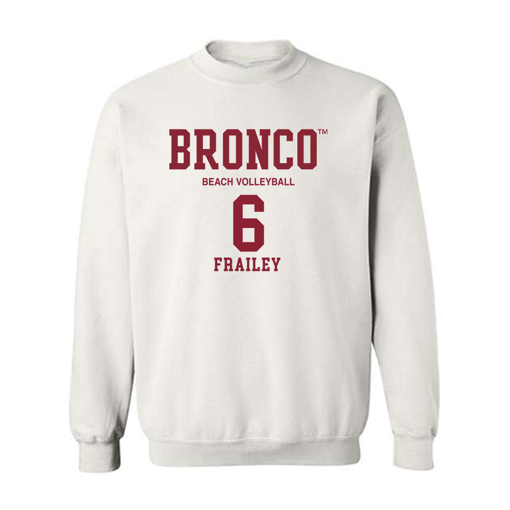 SCU - NCAA Beach Volleyball : Ally Frailey - Classic Fashion Shersey Crewneck Sweatshirt-0