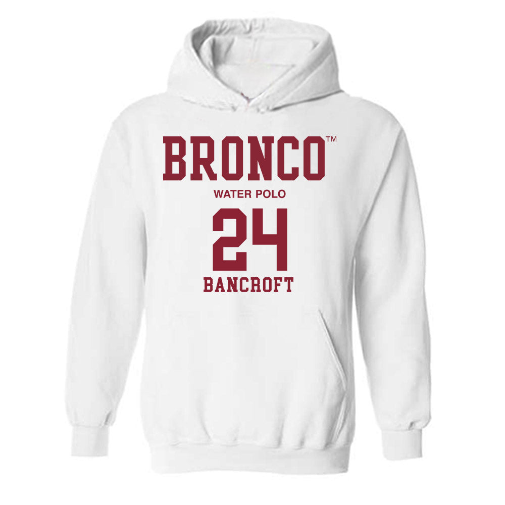 SCU - NCAA Men's Water Polo : Weston Bancroft - Classic Fashion Shersey Hooded Sweatshirt-0