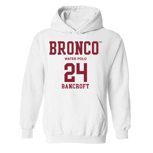 SCU - NCAA Men's Water Polo : Weston Bancroft - Classic Fashion Shersey Hooded Sweatshirt-0