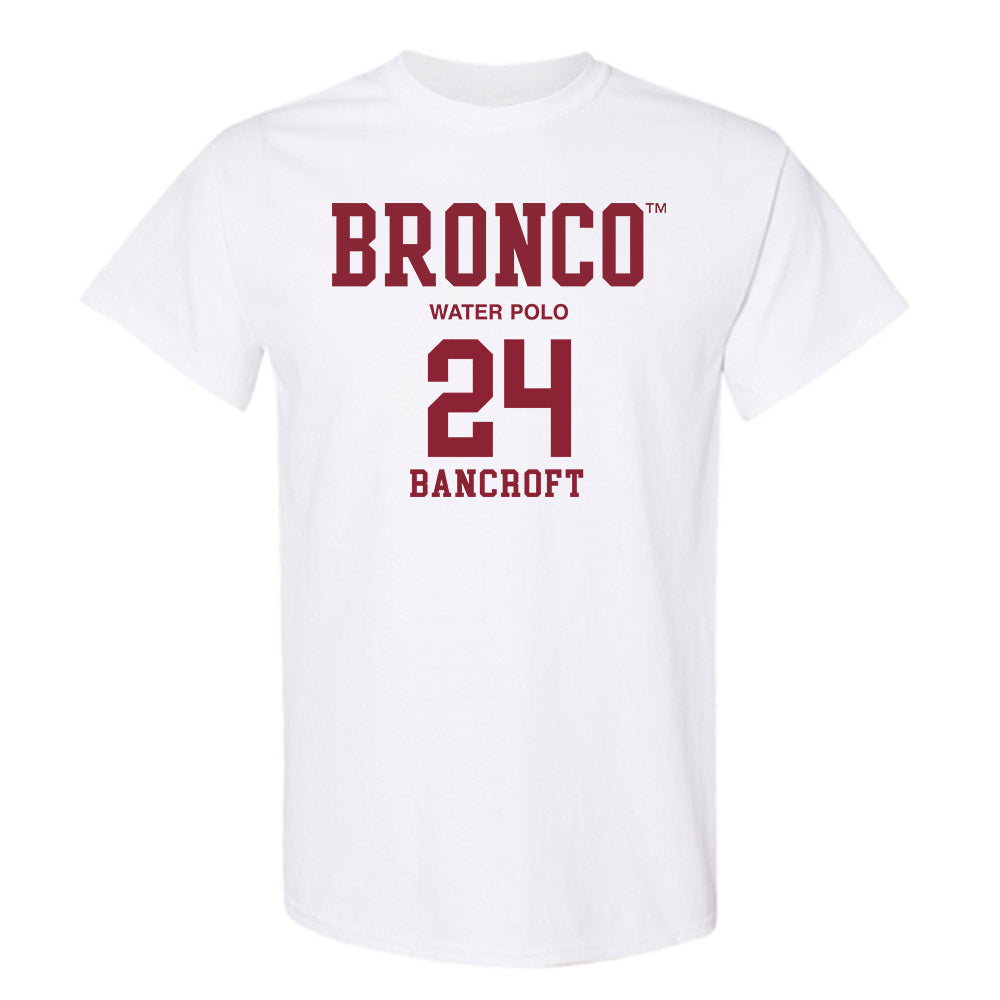 SCU - NCAA Men's Water Polo : Weston Bancroft - Classic Fashion Shersey T-Shirt-0