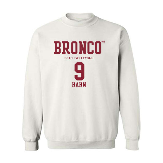 SCU - NCAA Beach Volleyball : Hayley Hahn - Classic Fashion Shersey Crewneck Sweatshirt-0