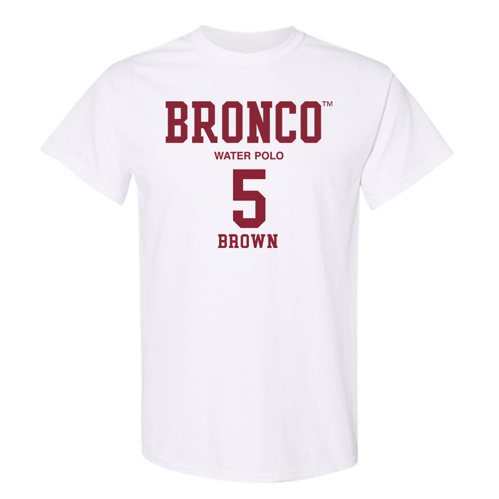 SCU - NCAA Men's Water Polo : Ashton Brown - Classic Fashion Shersey T-Shirt-0