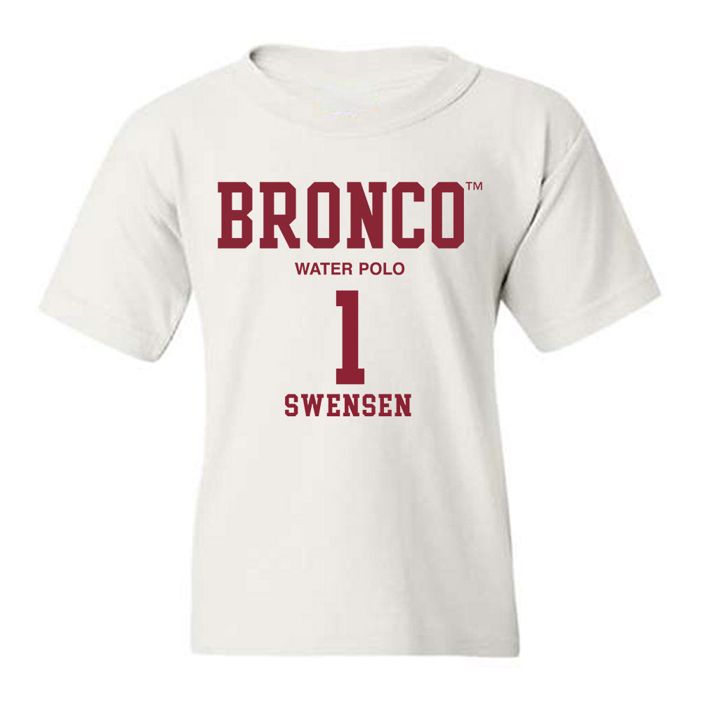 SCU - NCAA Men's Water Polo : Tyler Swensen - Classic Fashion Shersey Youth T-Shirt-0