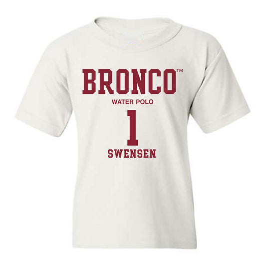 SCU - NCAA Men's Water Polo : Tyler Swensen - Classic Fashion Shersey Youth T-Shirt-0