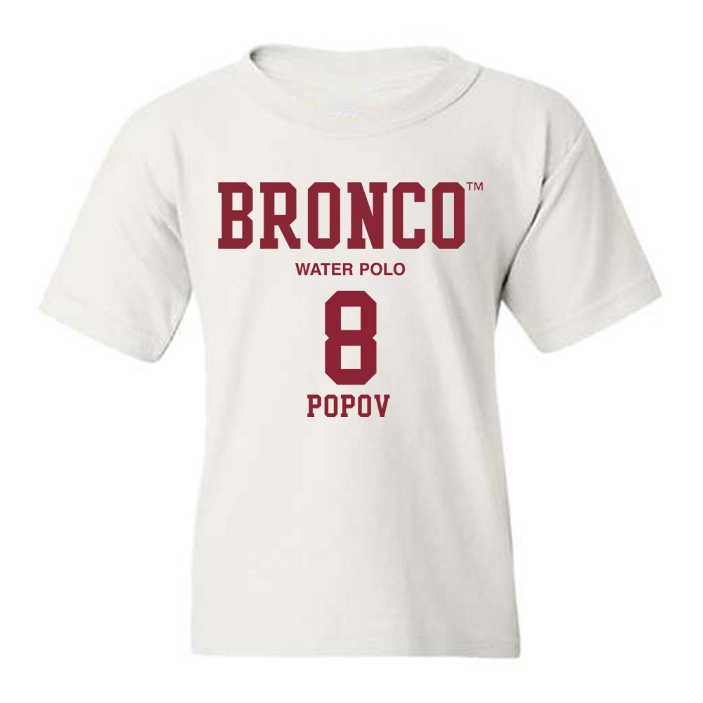 SCU - NCAA Men's Water Polo : Mikhail Popov - Classic Fashion Shersey Youth T-Shirt-0